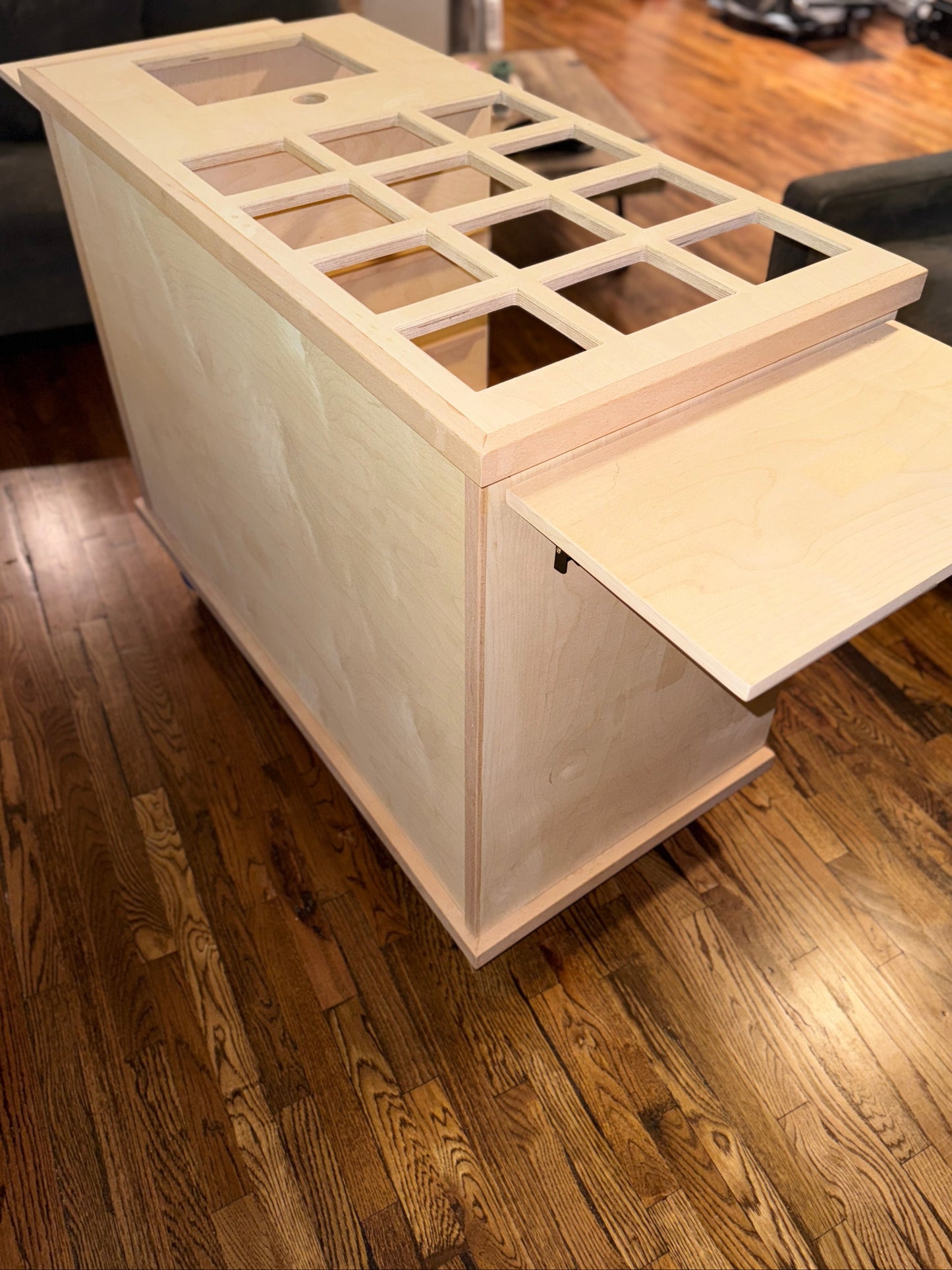 Custom Mobile Snack Cart Great For Pancake or Charcuterie Businesses/ Three Top Options/ Sanded Finish