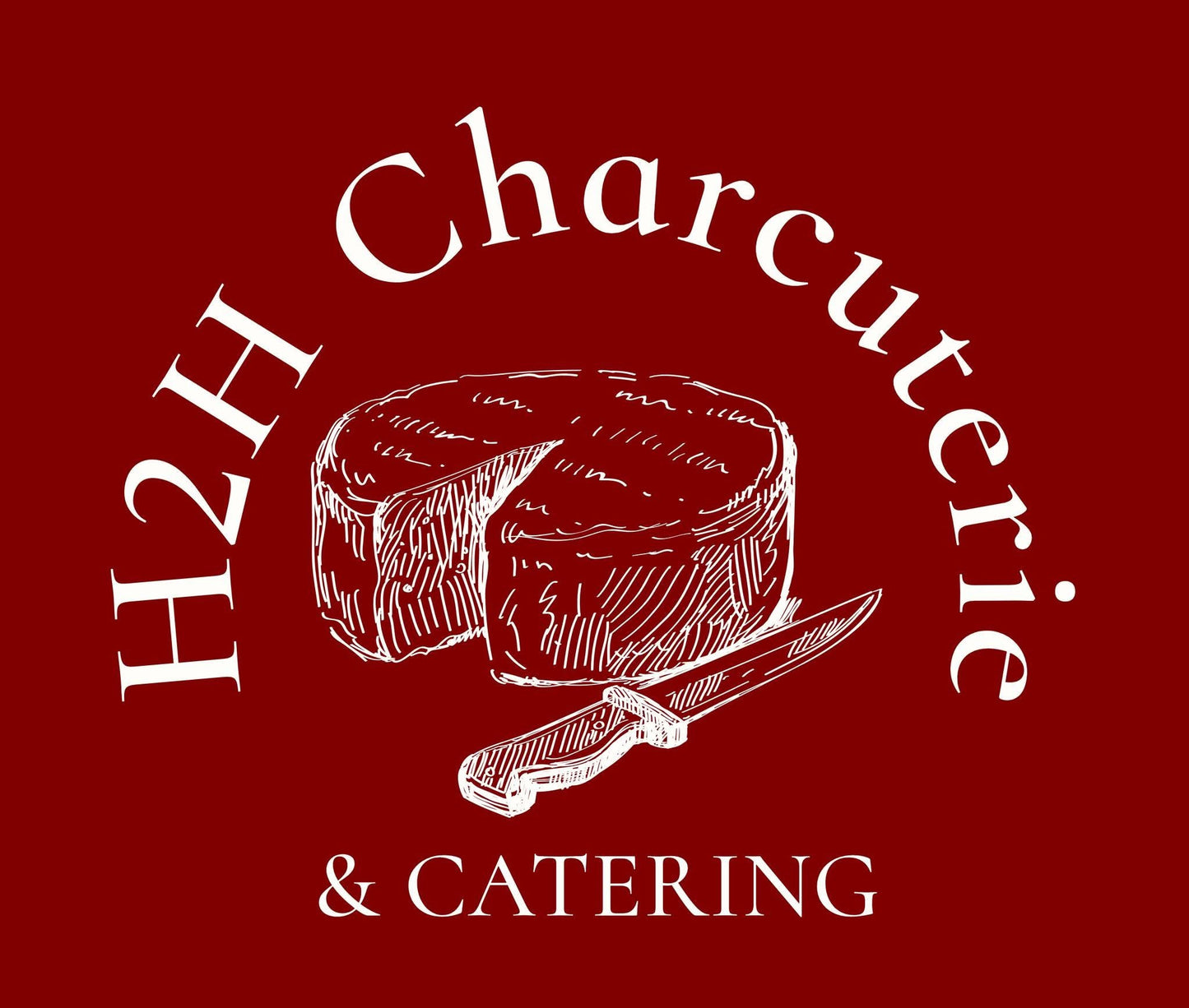 Custom Charcuterie Cart for H2H Charcuterie & Catering, Two Tessco Cutouts and Umbrella Hole