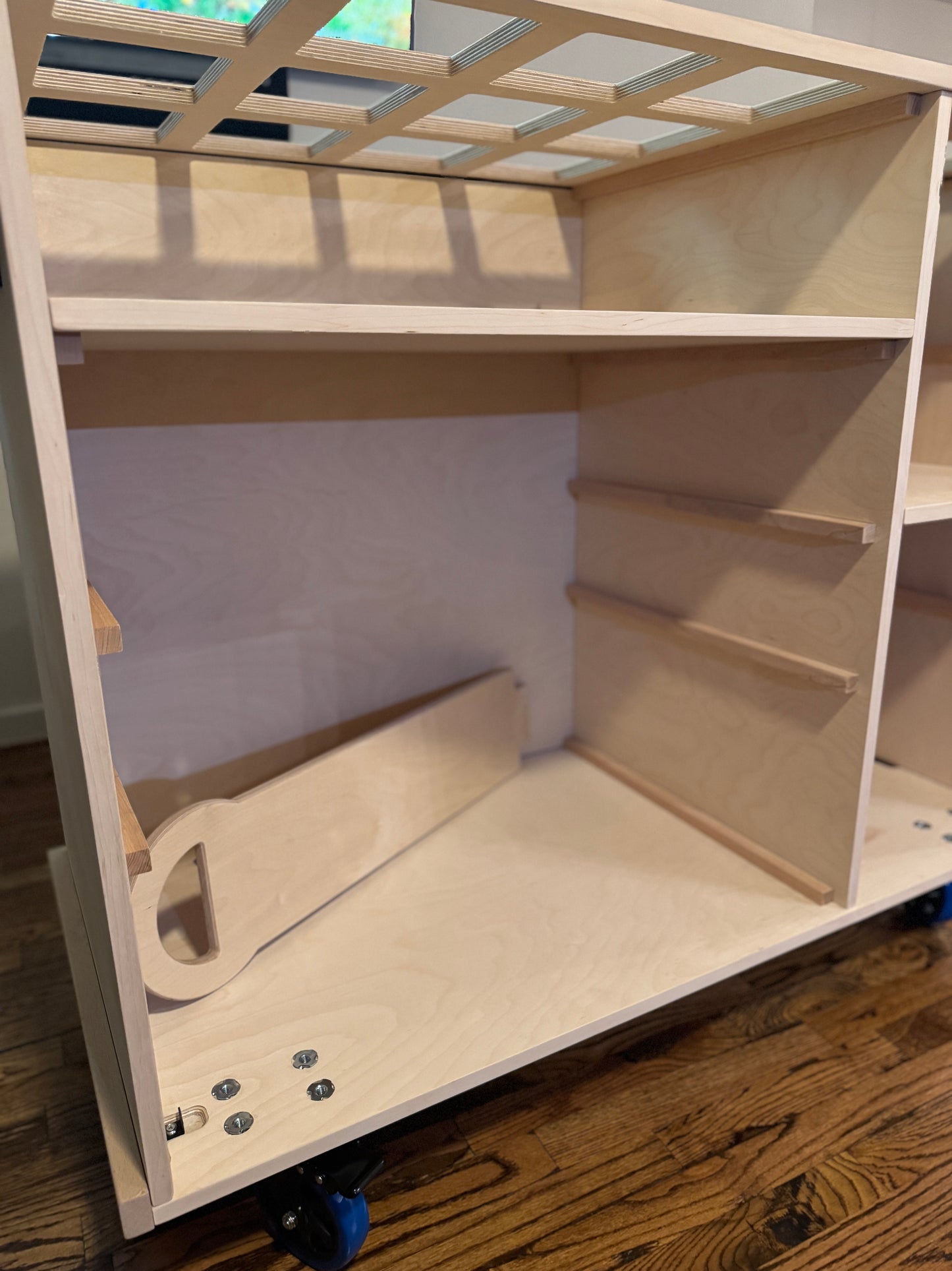 Custom Mobile Snack Cart Great For Pancake or Charcuterie Businesses/ Three Top Options/ Sanded Finish