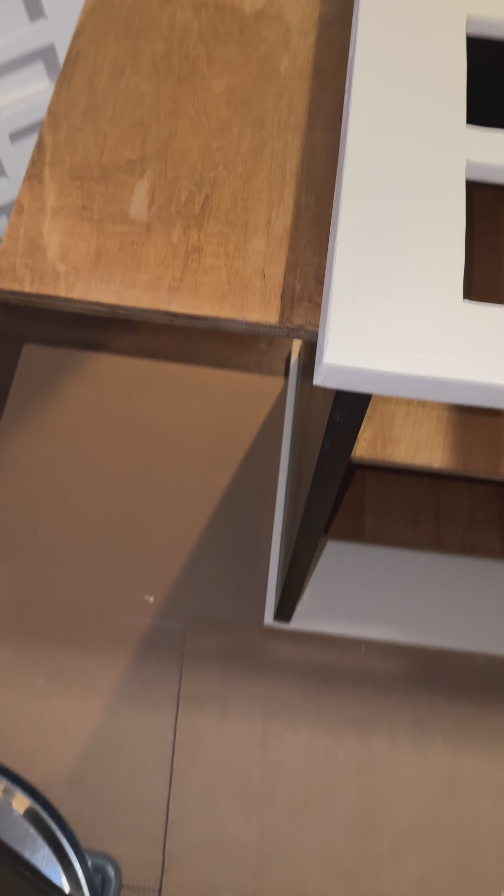 Tricolored Foldable Charcuterie Cart